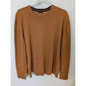 Smartwool Sweater Sparwood Acorn Heather Brown Crewneck Merino Wool Blend Sz XXL